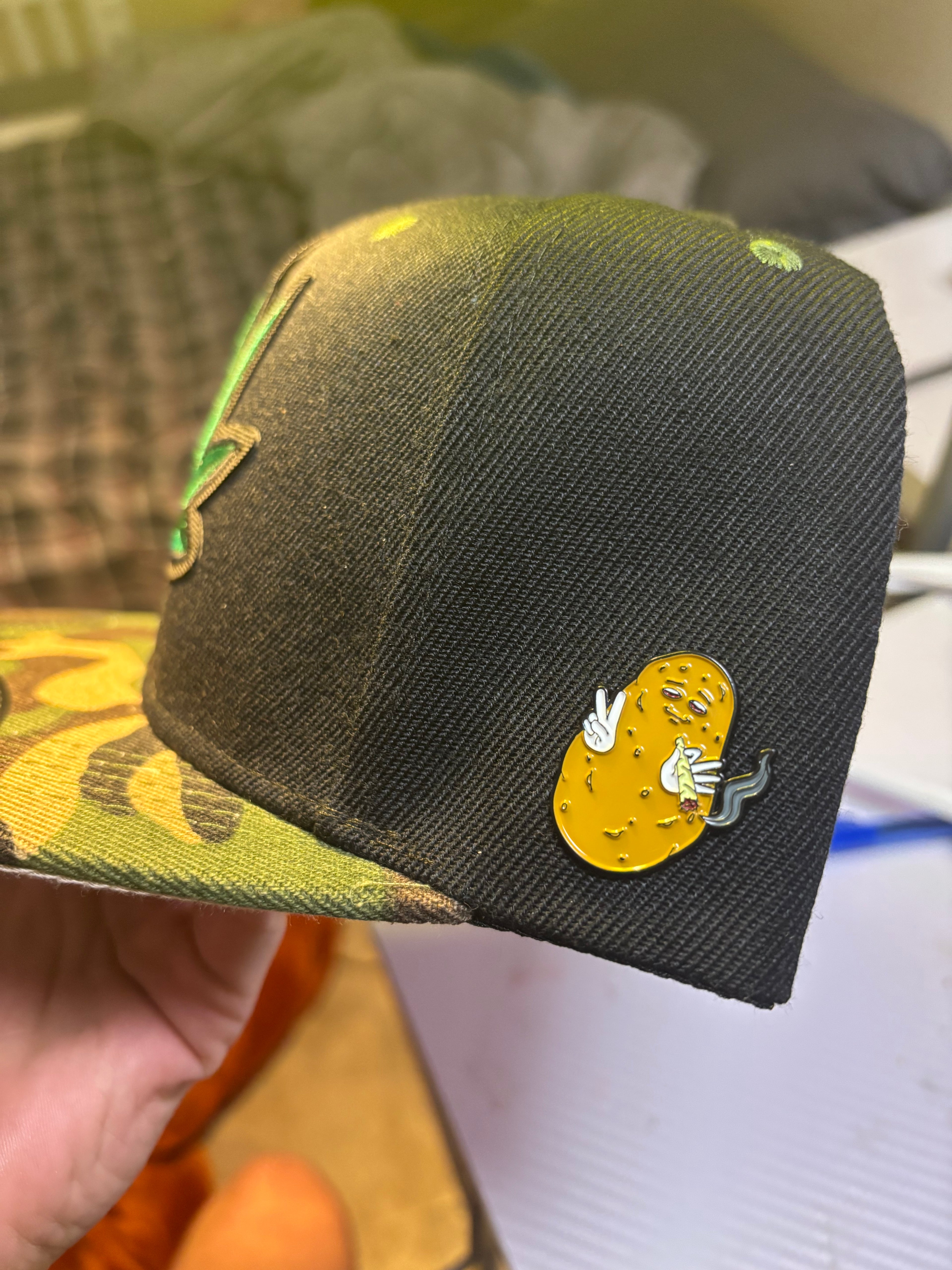 Green custom hat