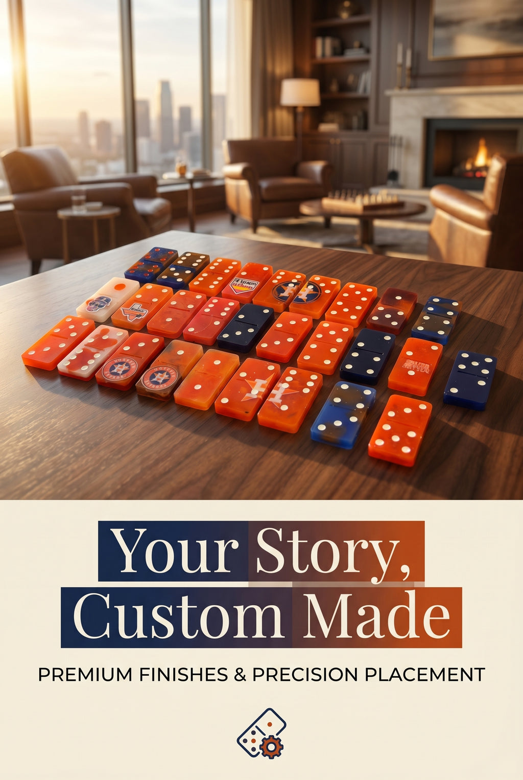 Custom Houston Astros dominos