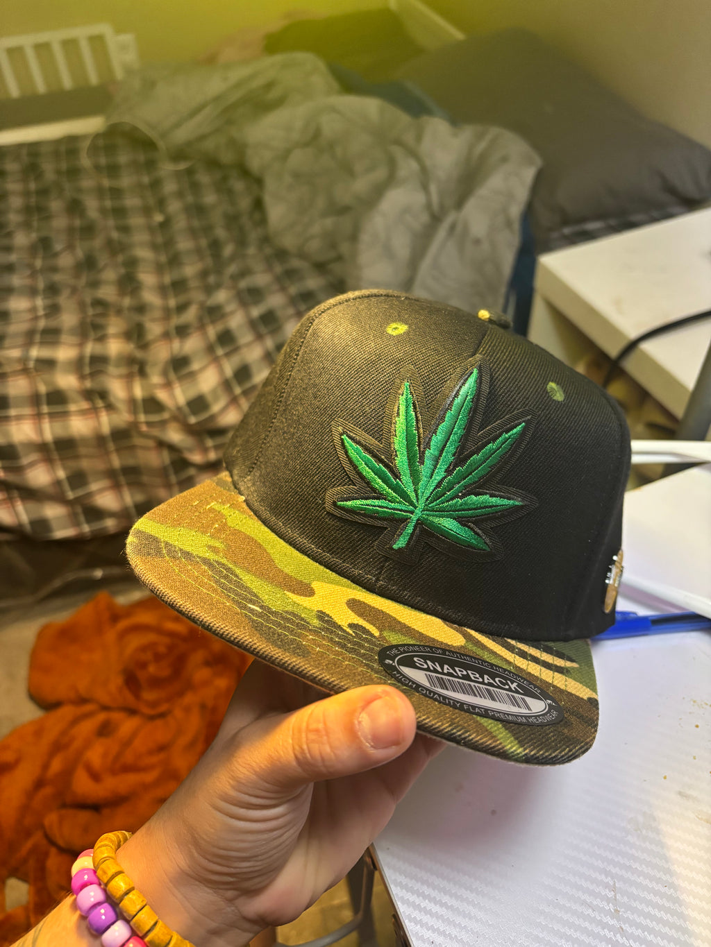 Green custom hat