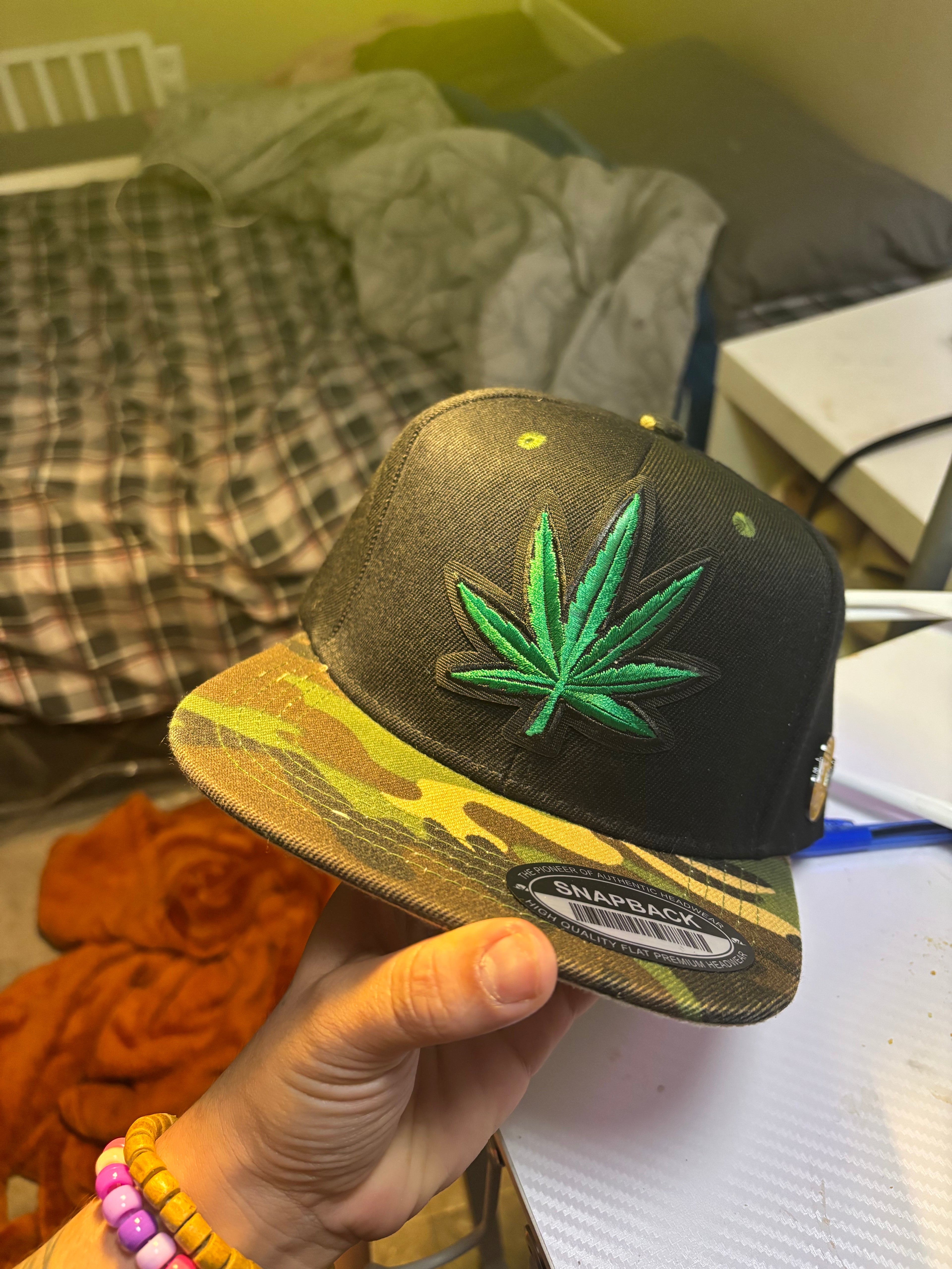 Green custom hat