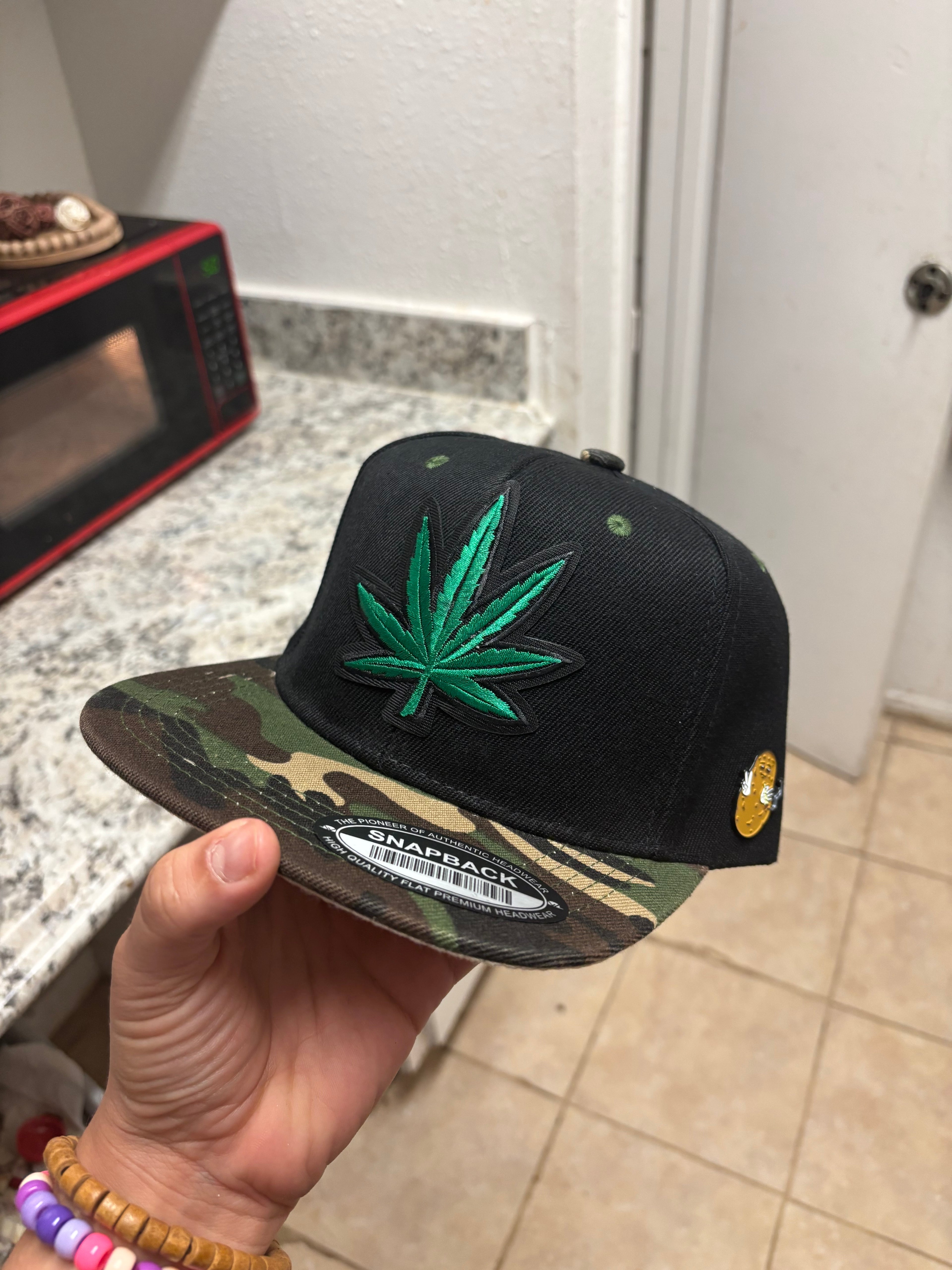 Green custom hat