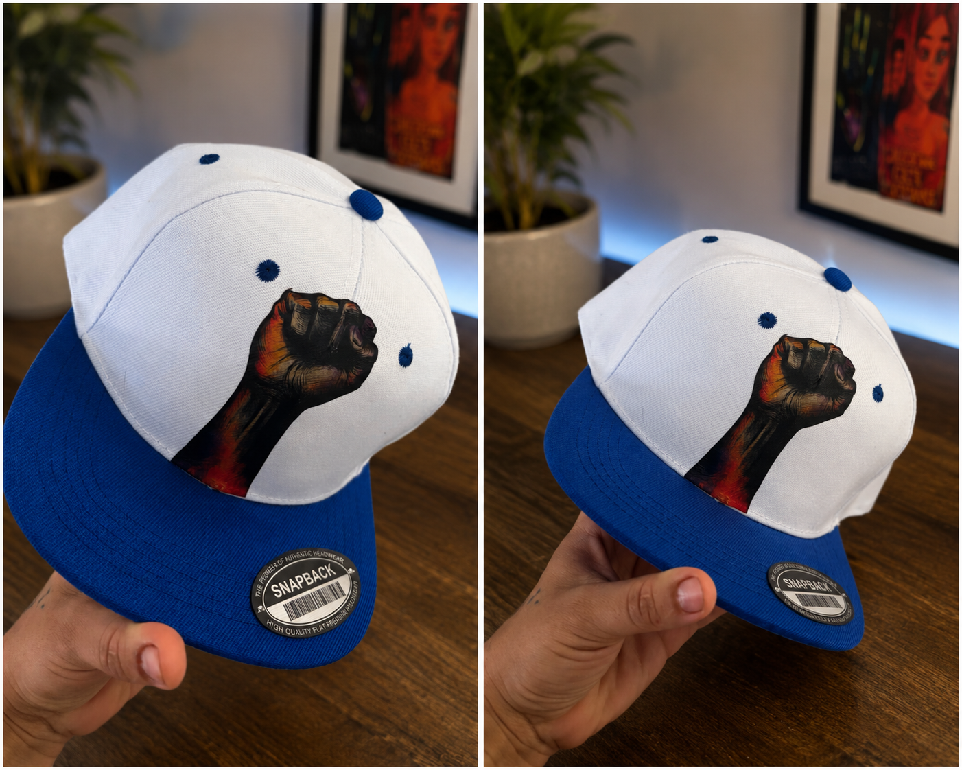 Black power custom hat
