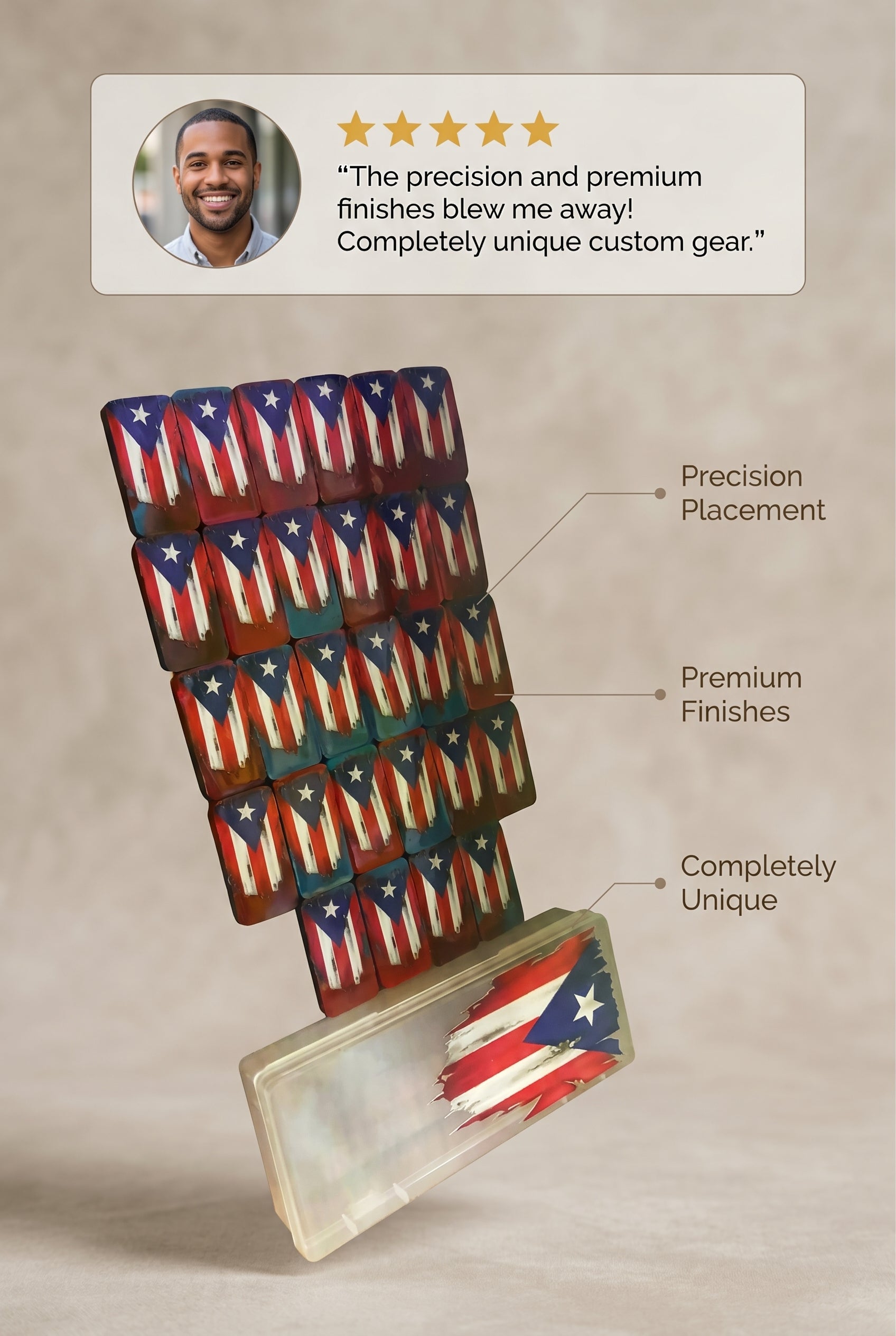 Custom Puerto Rican dominos