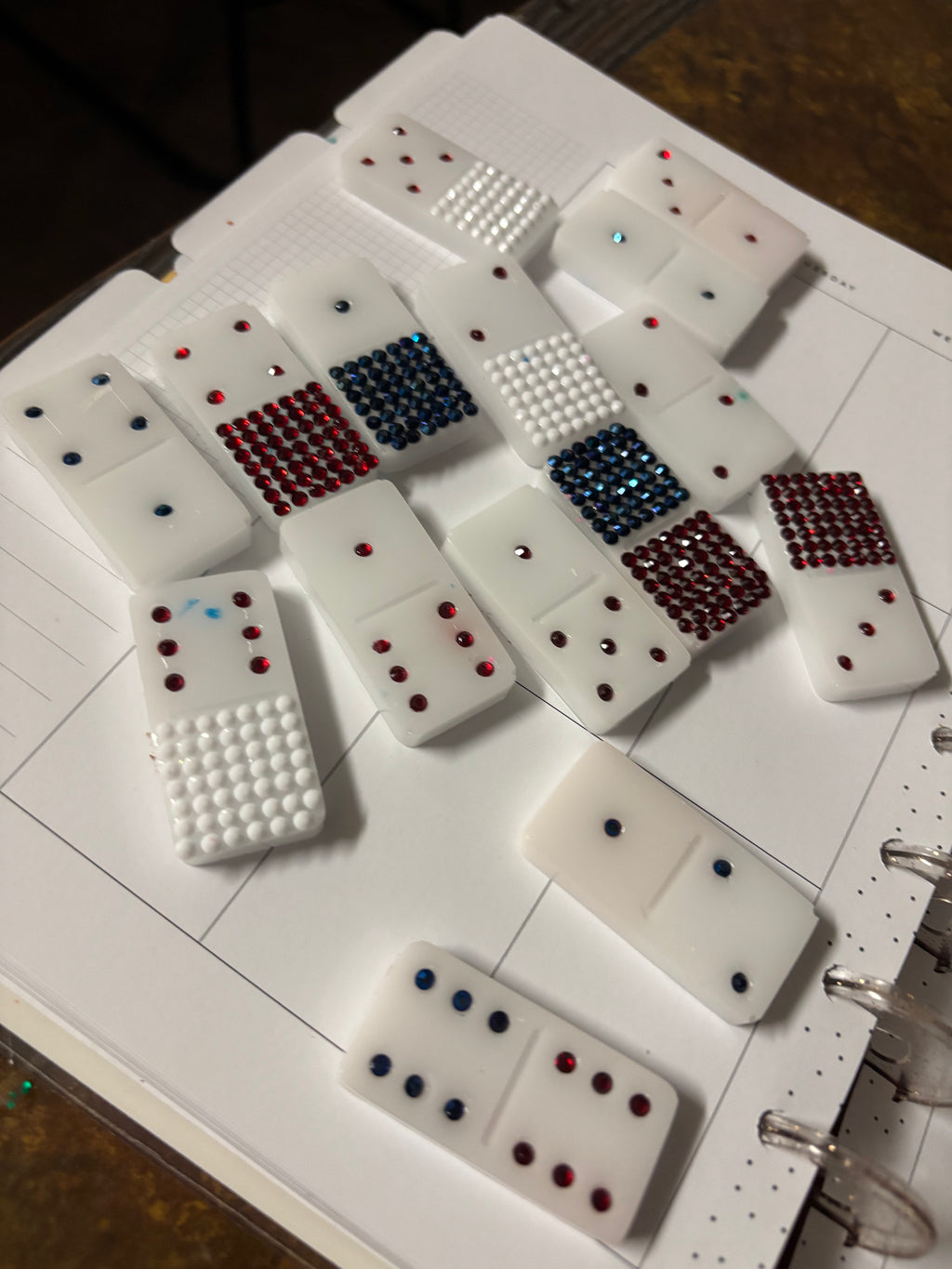 Custom bling out dominos