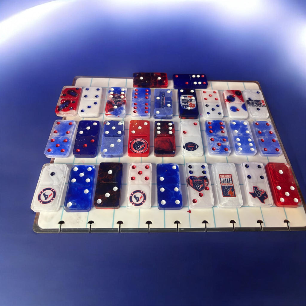 Texans dominos custom set