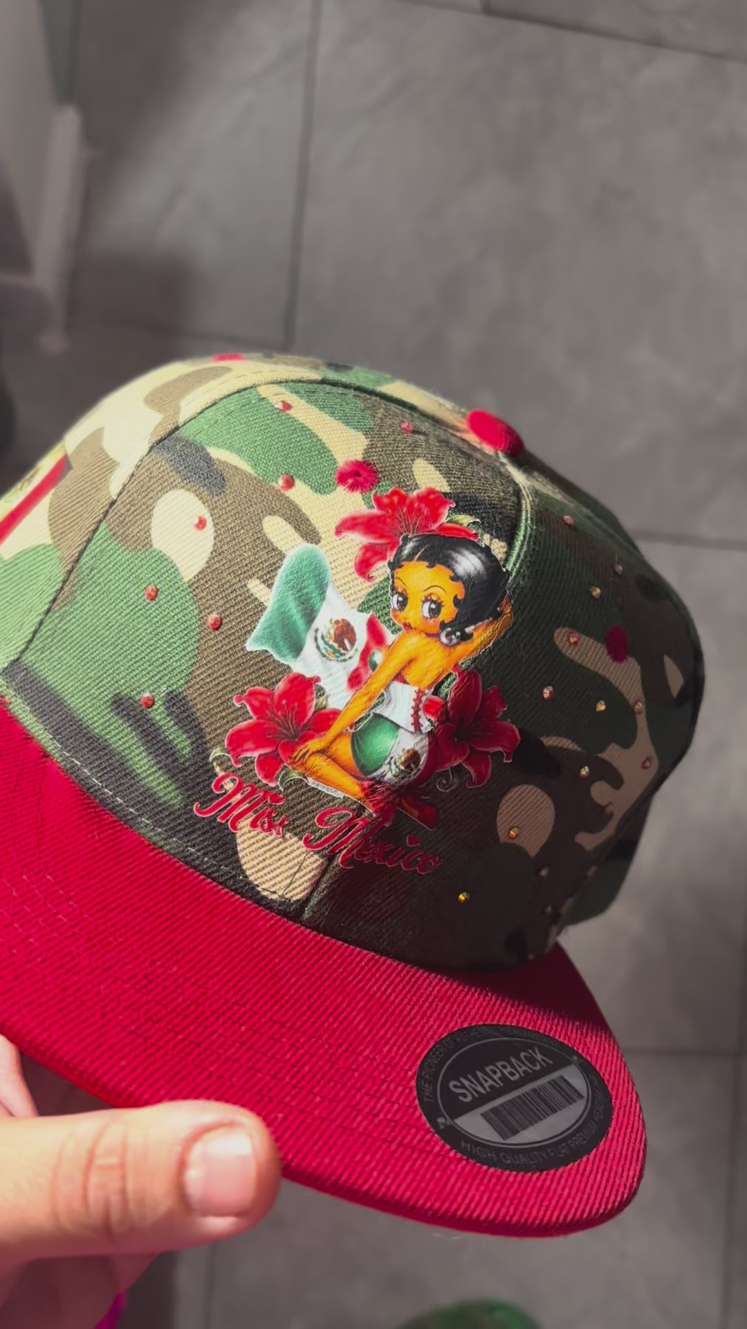 Custom Betty boop hat